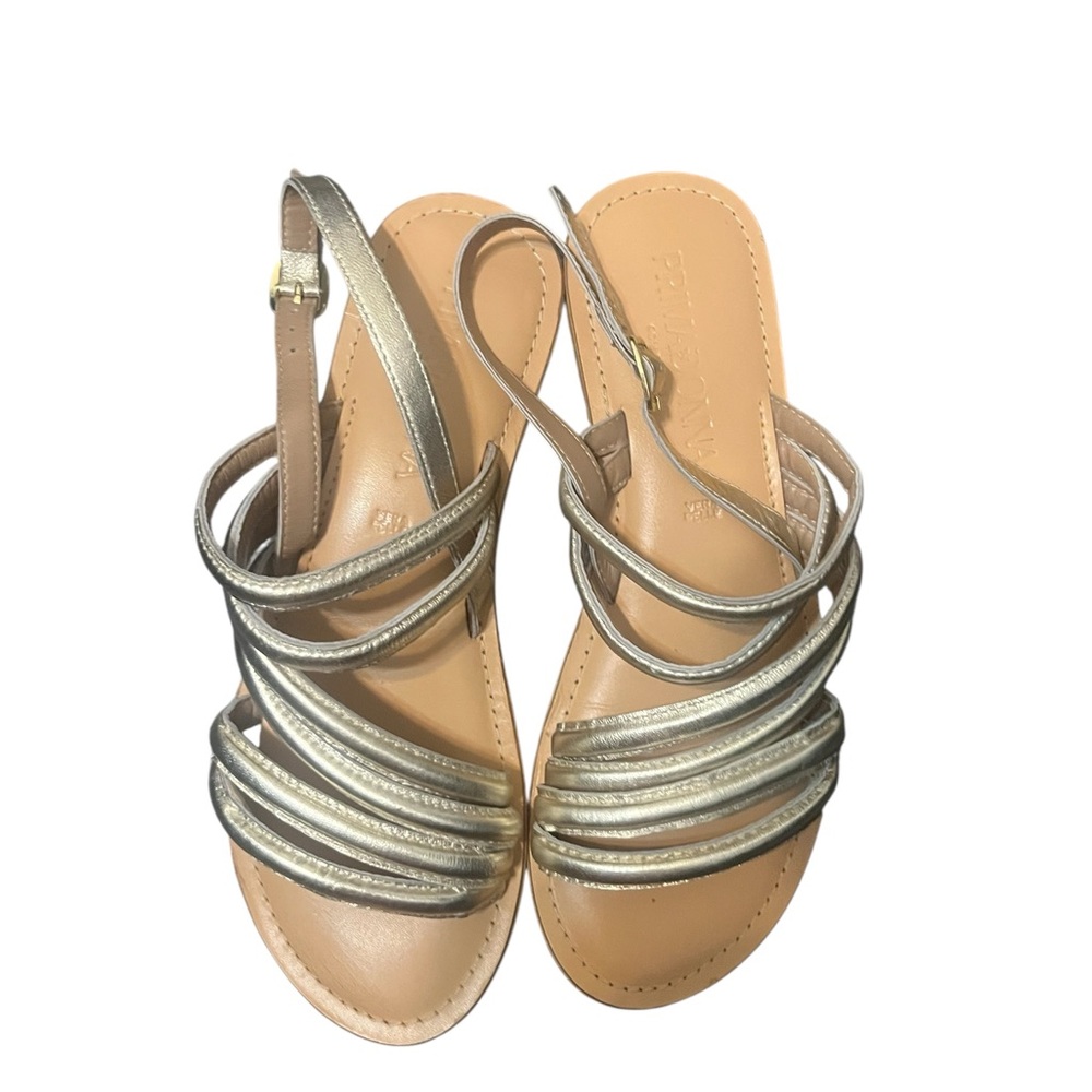 Elegant Gold Strappy Sandals